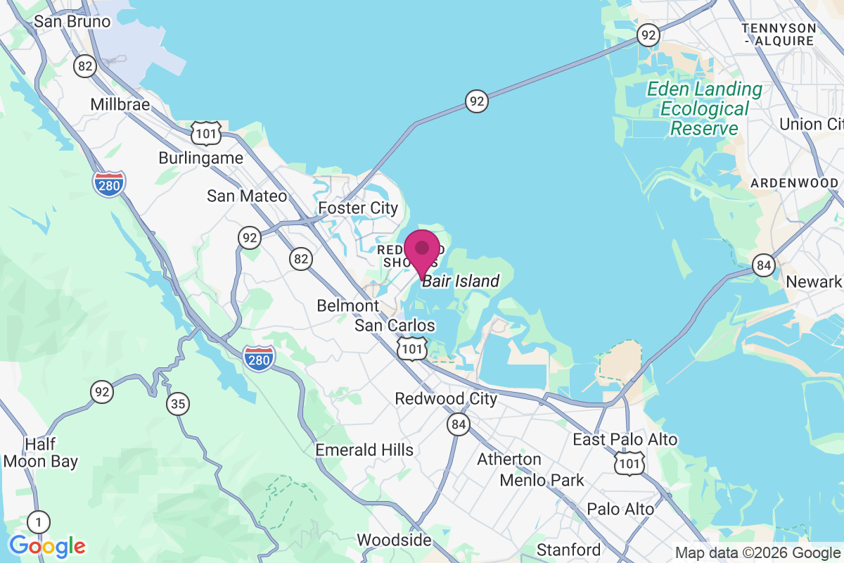 Redwood Shores map