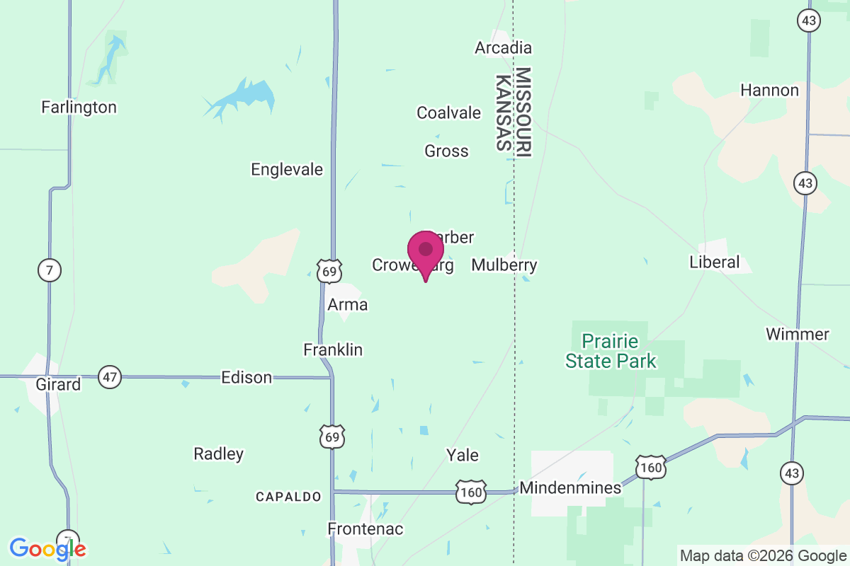 Croweburg map