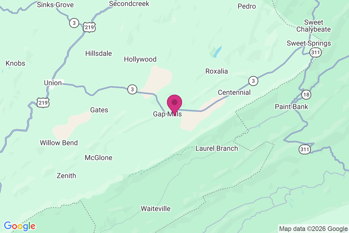 Gap Mills map