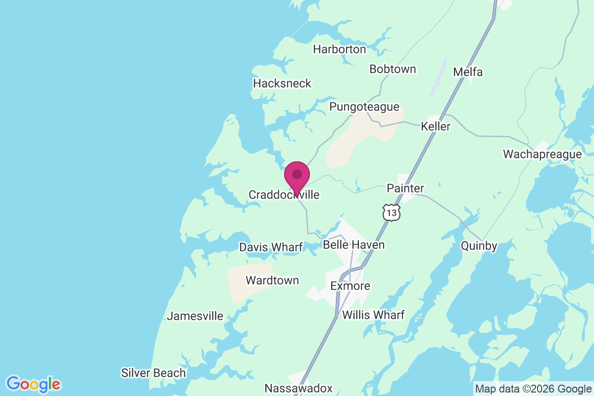 Craddockville map
