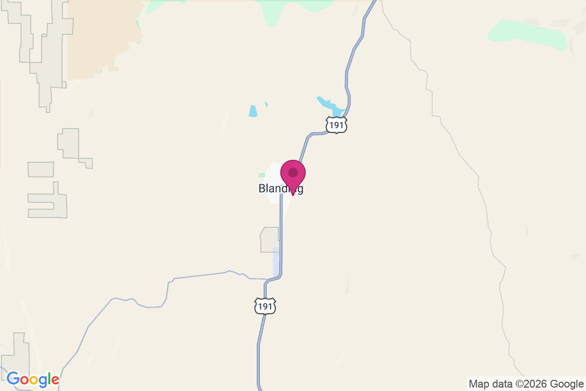 Blanding map