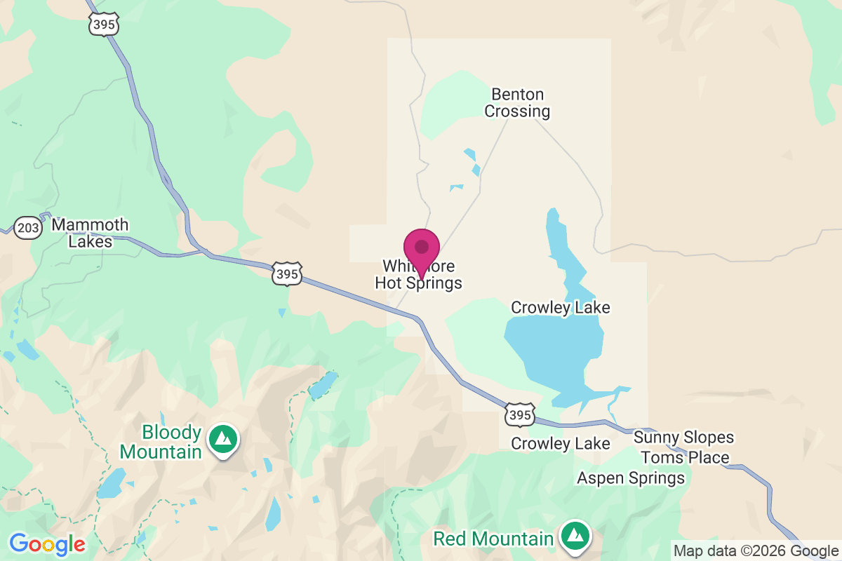 Whitmore Hot Springs map