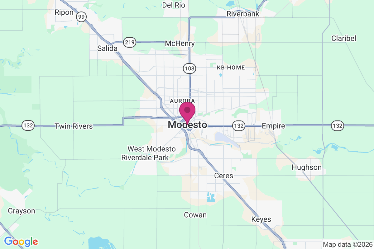 Modesto map
