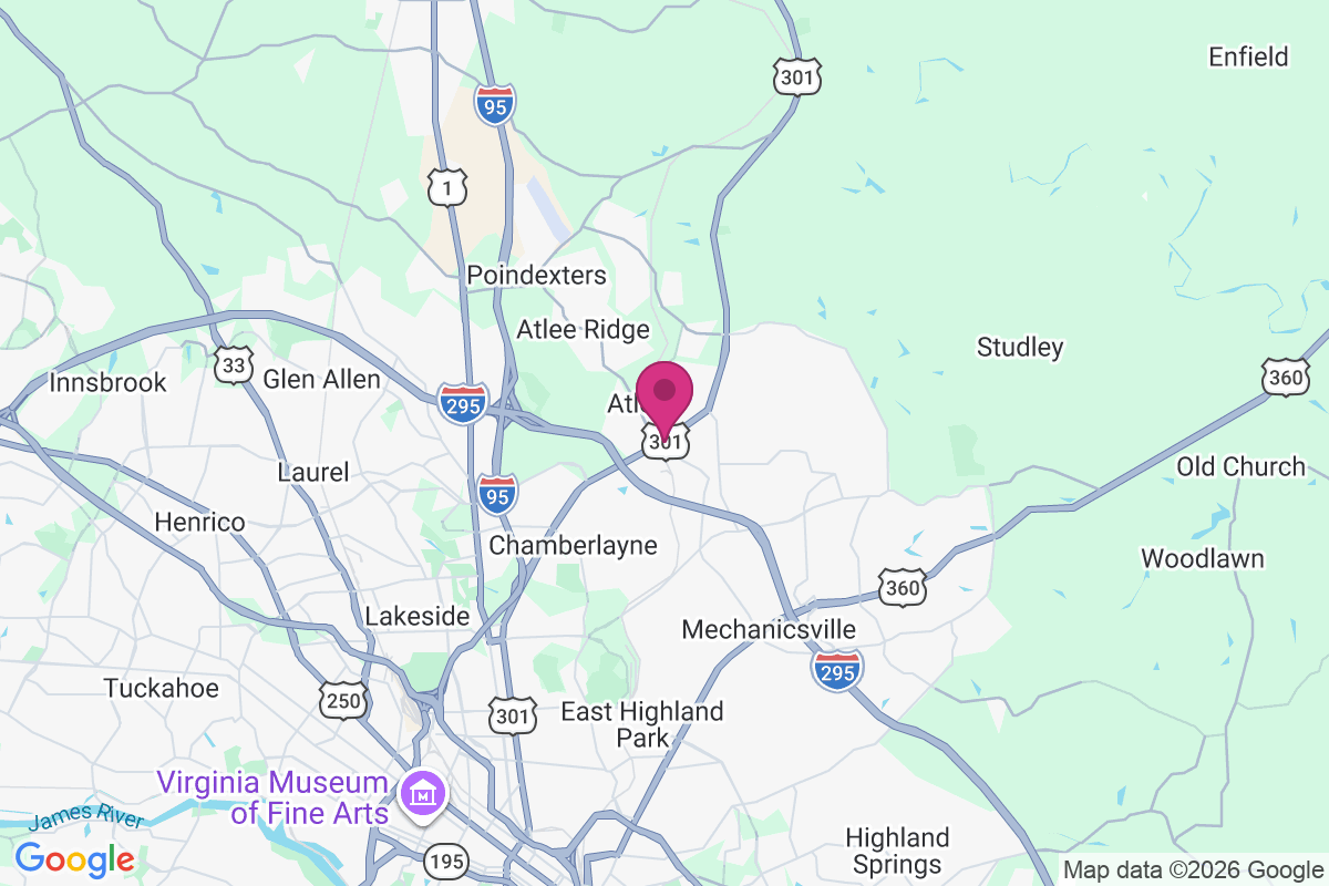 Atlee Station map