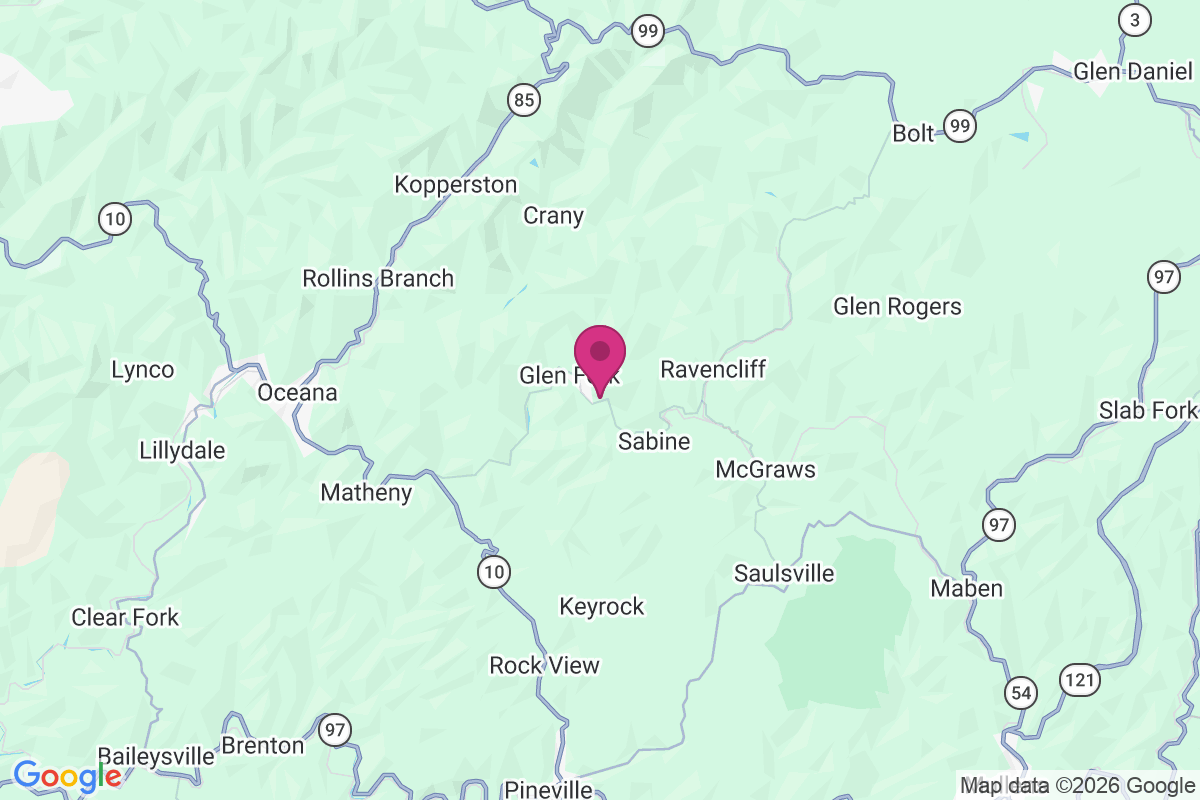 Glen Fork map