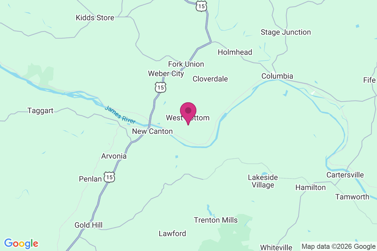 West Bottom map