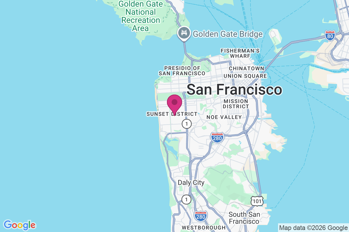 Sunset District map