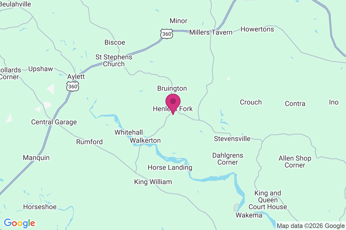 Henleys Fork map