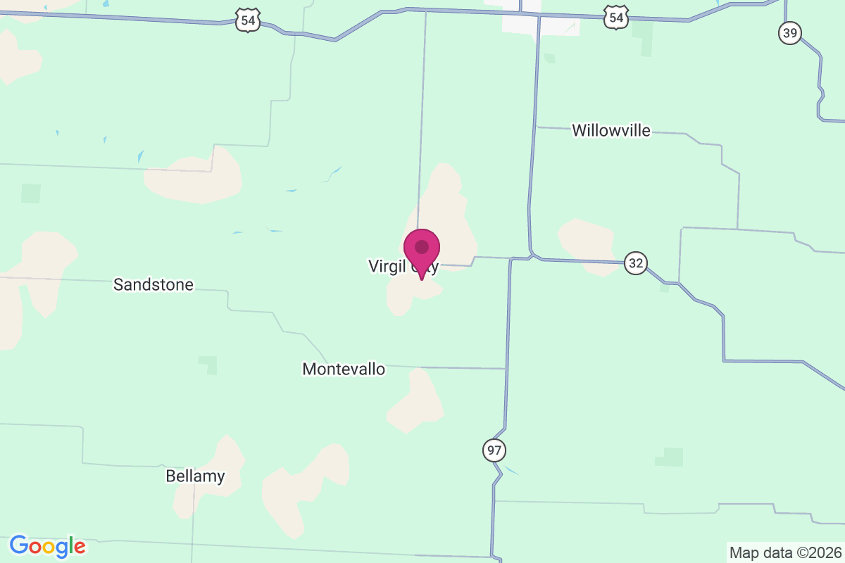 Virgil City map
