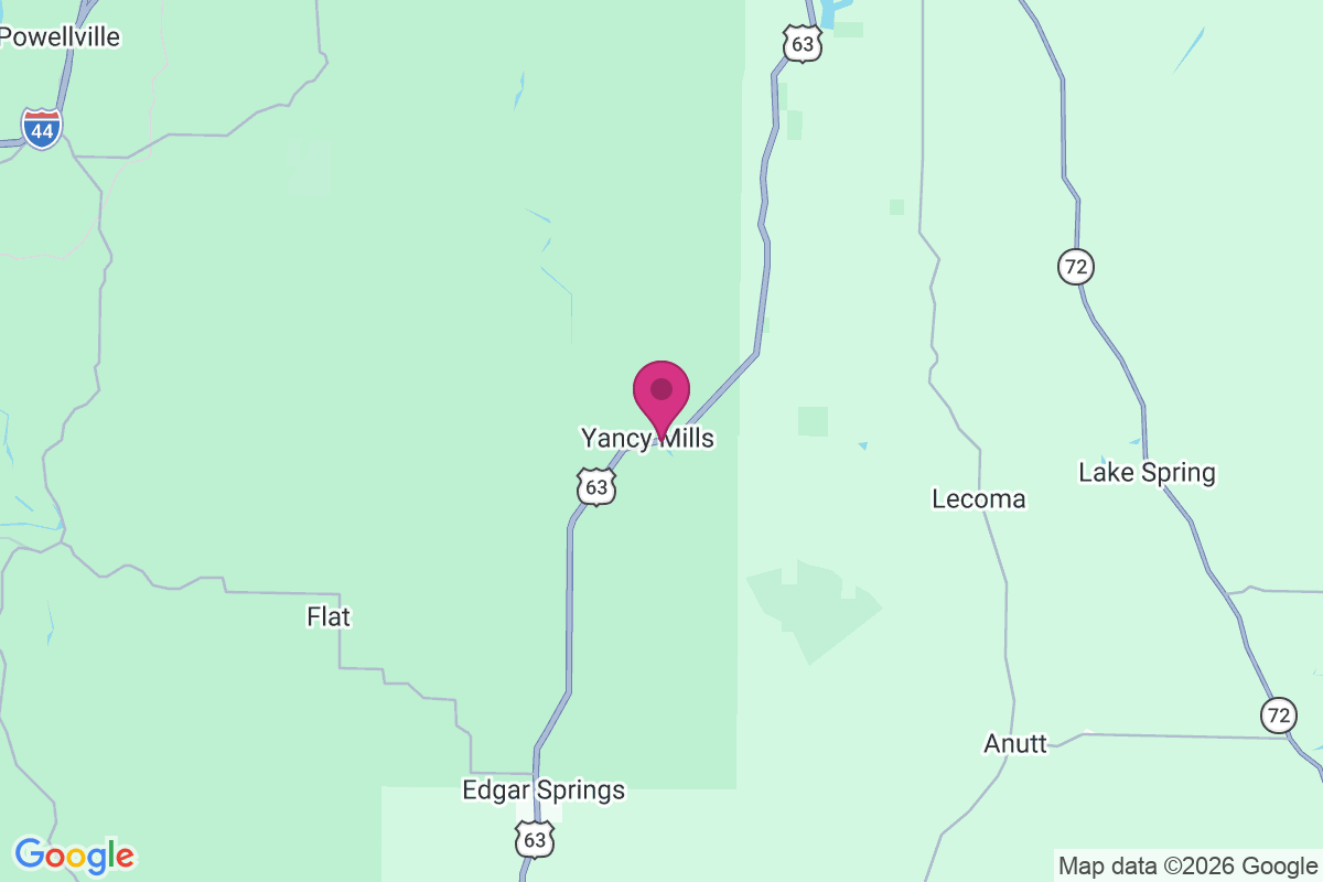 Yancy Mills map