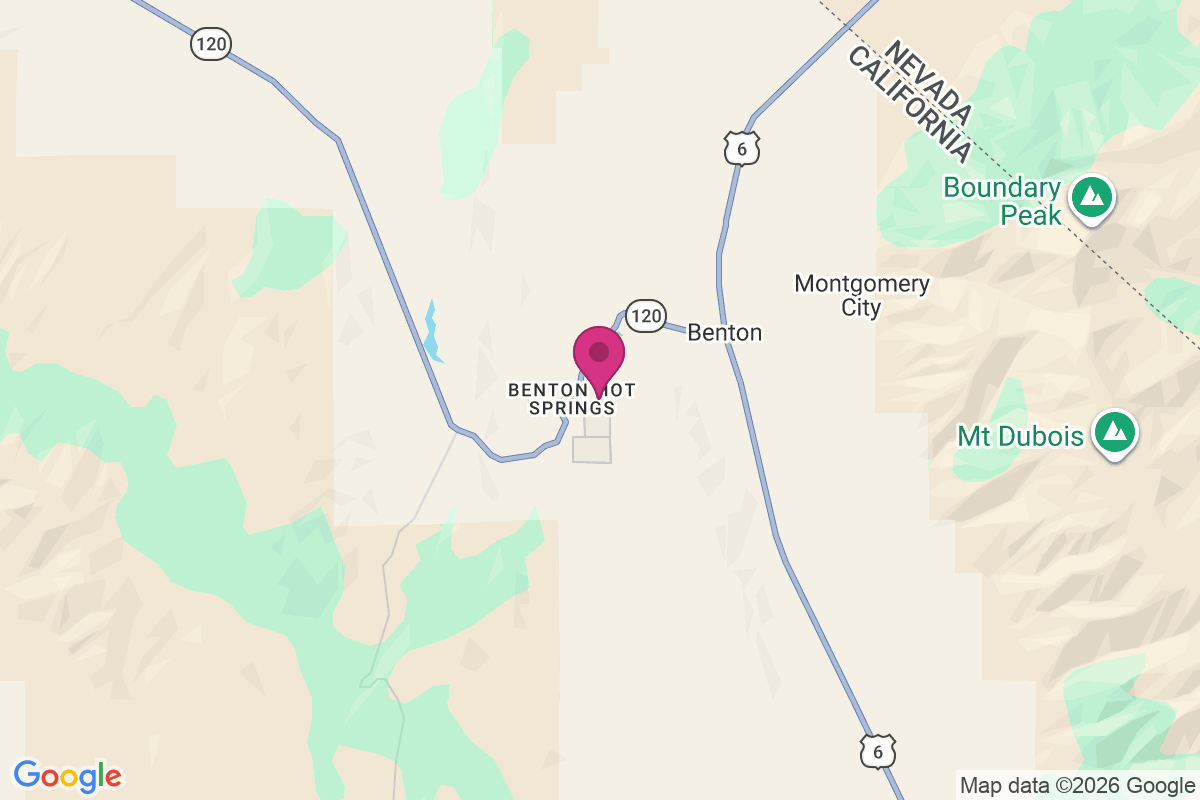 Benton Hot Springs map