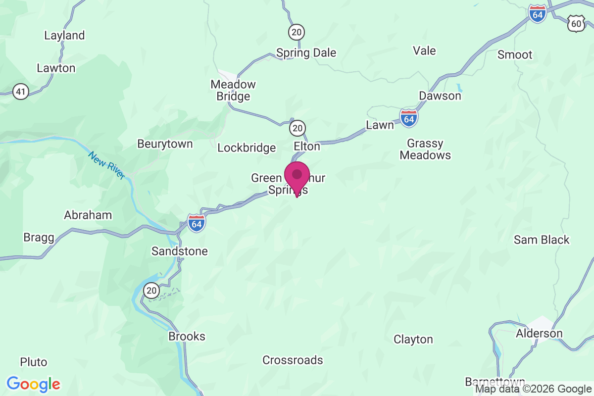 Green Sulphur Springs map