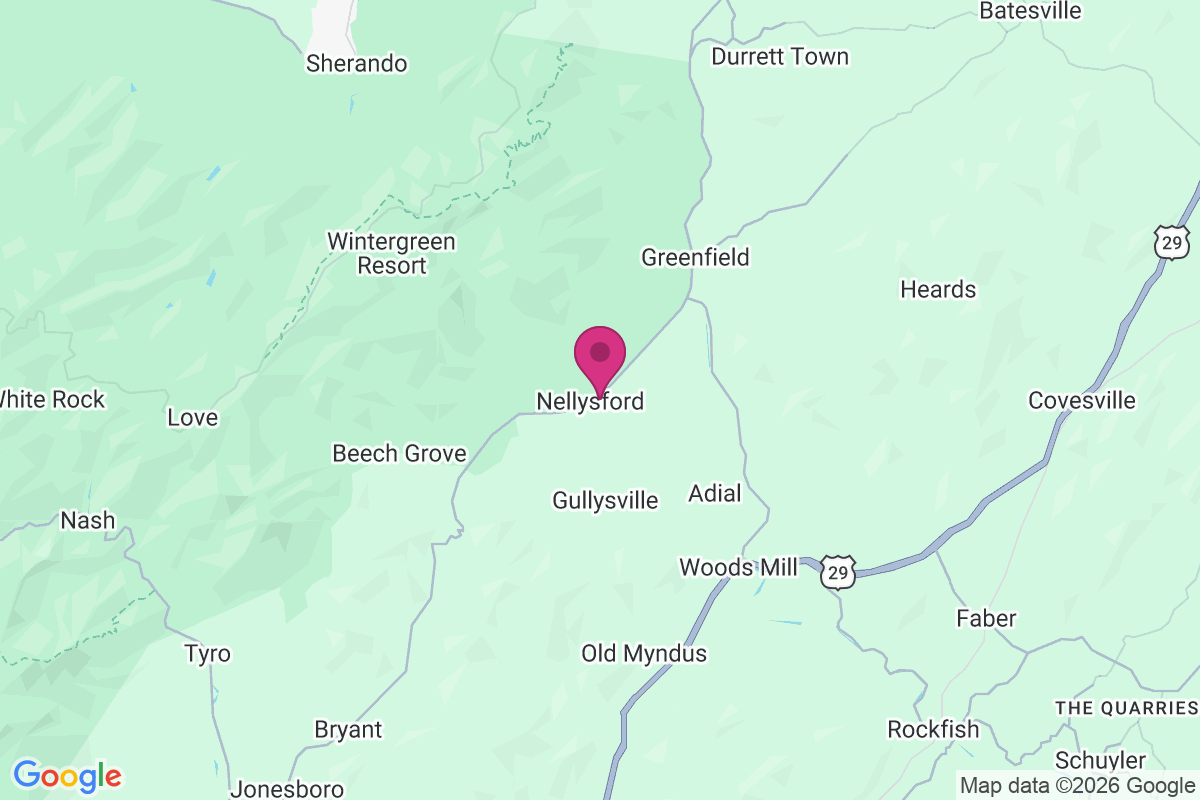 Nellysford map