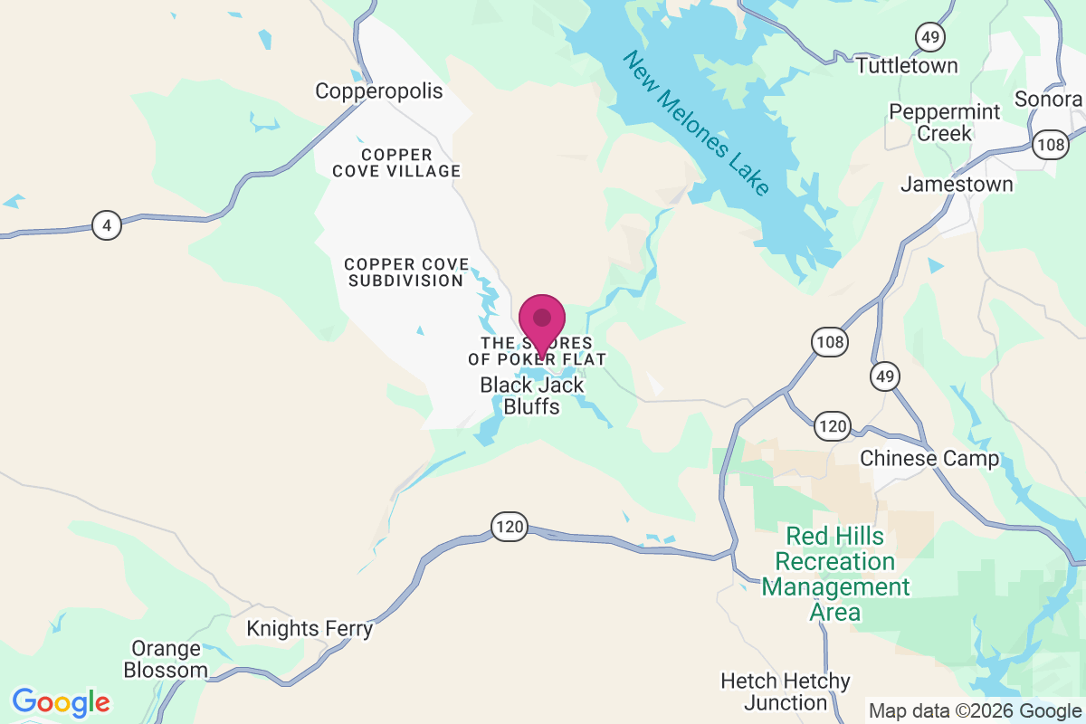 The Shores of Poker Flat map