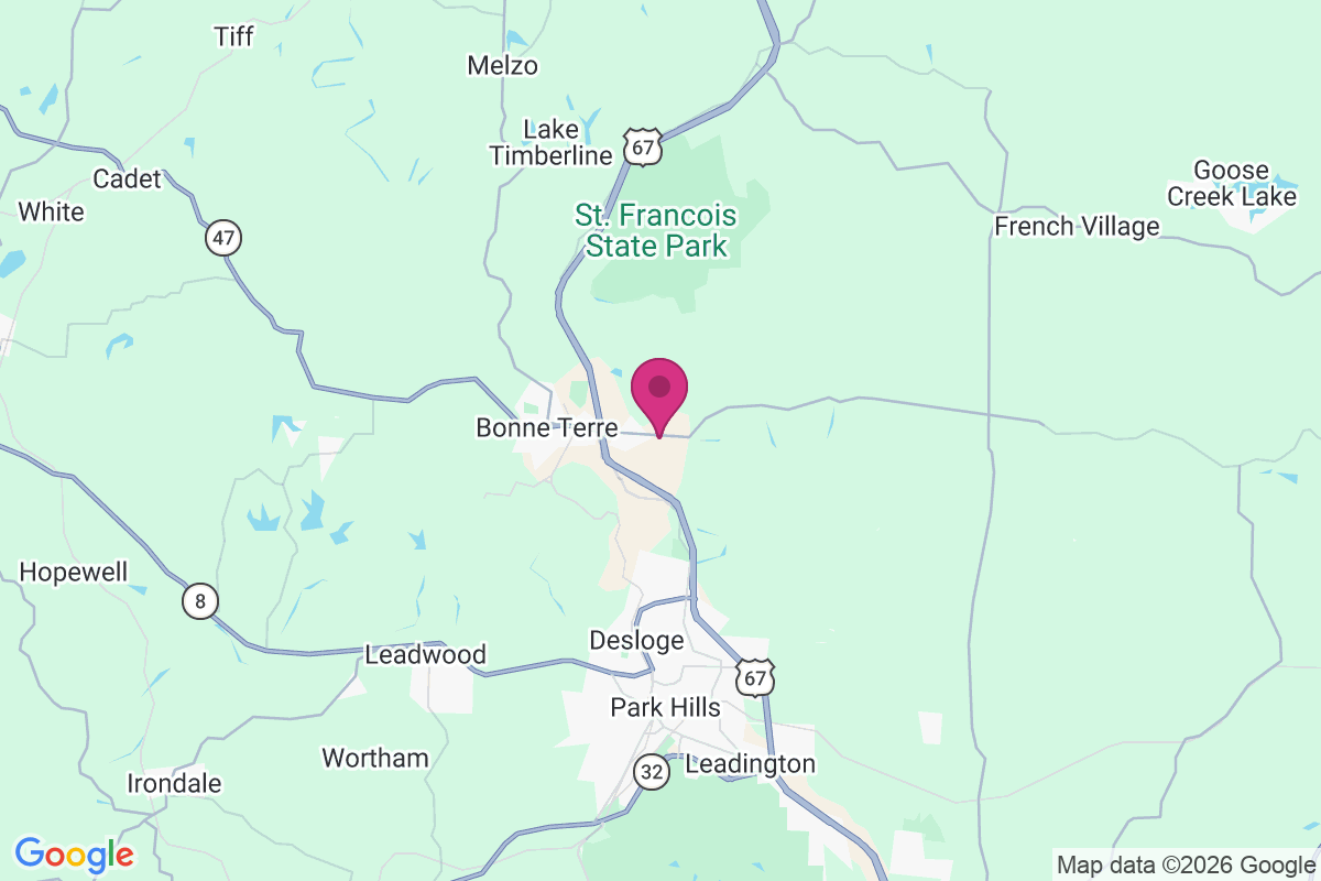 East Bonne Terre map