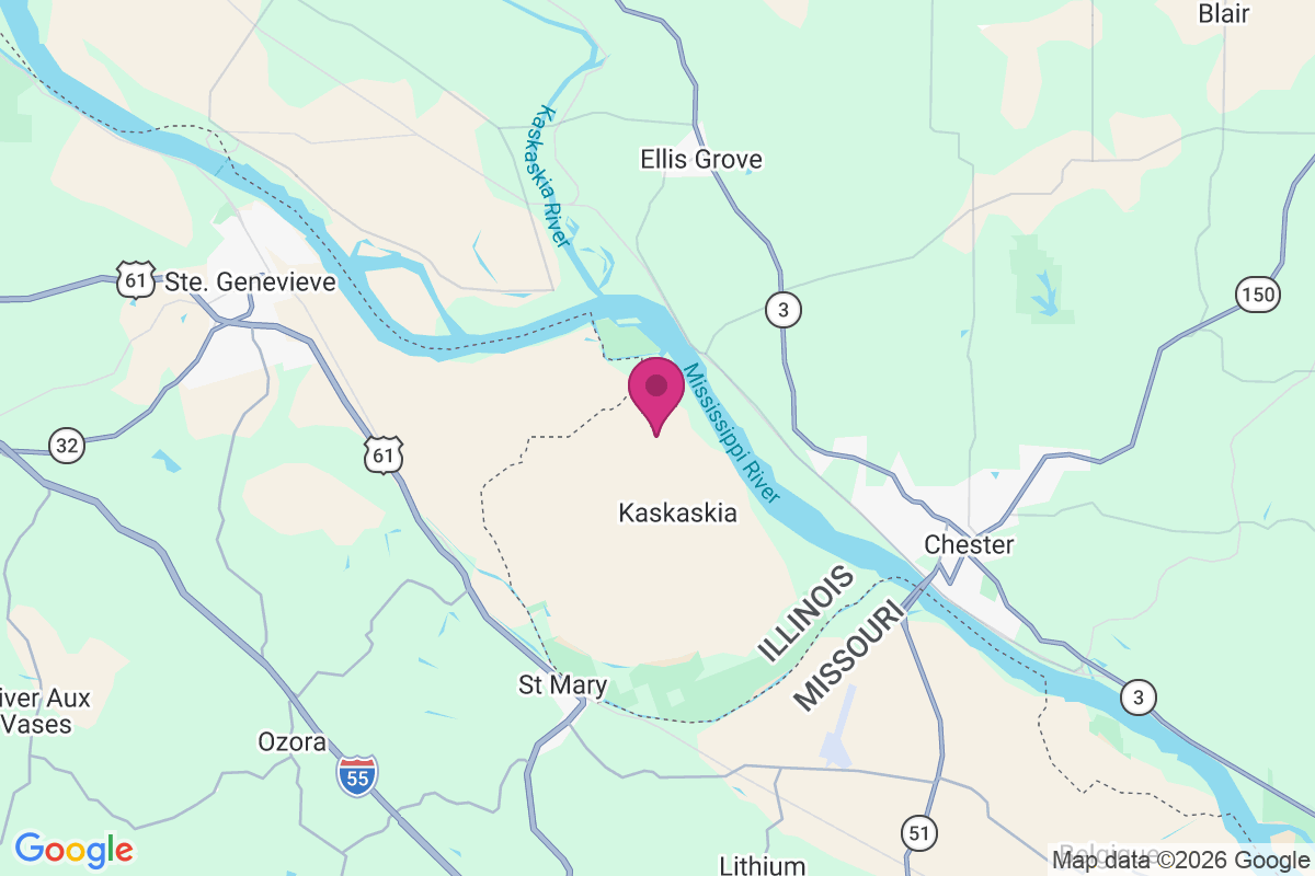 Old Kaskaskia map