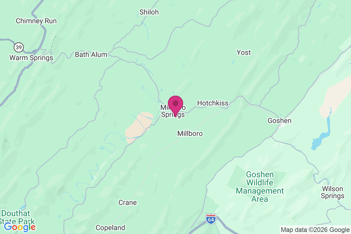 Millboro Springs map