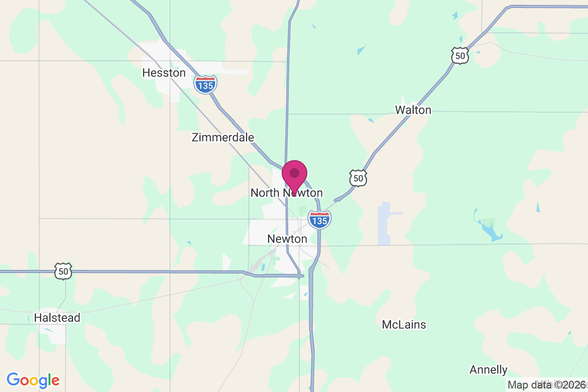 North Newton map