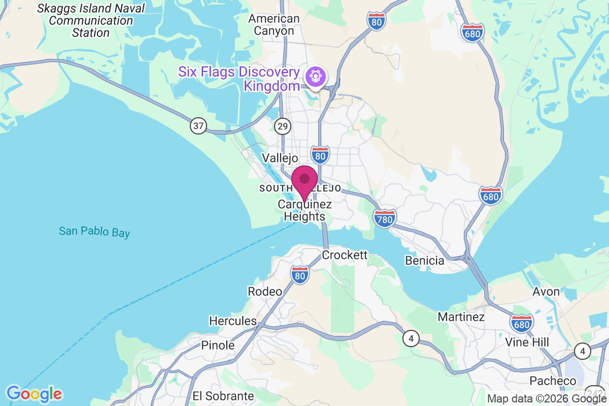 South Vallejo map