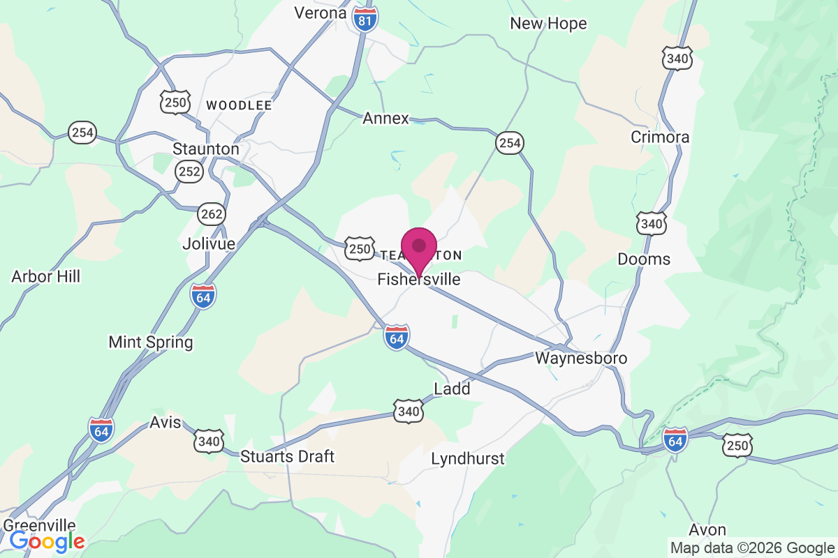 Fishersville map