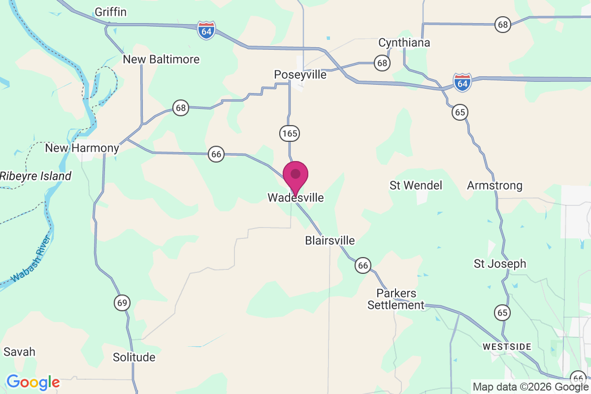 Wadesville map