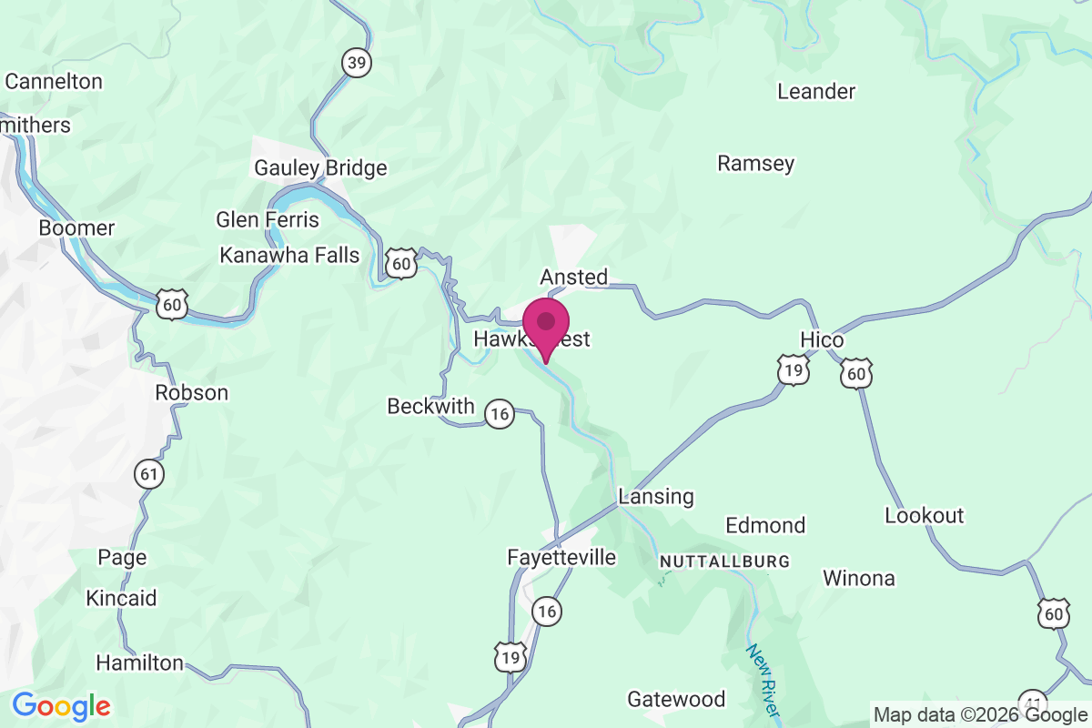 Hawks Nest map