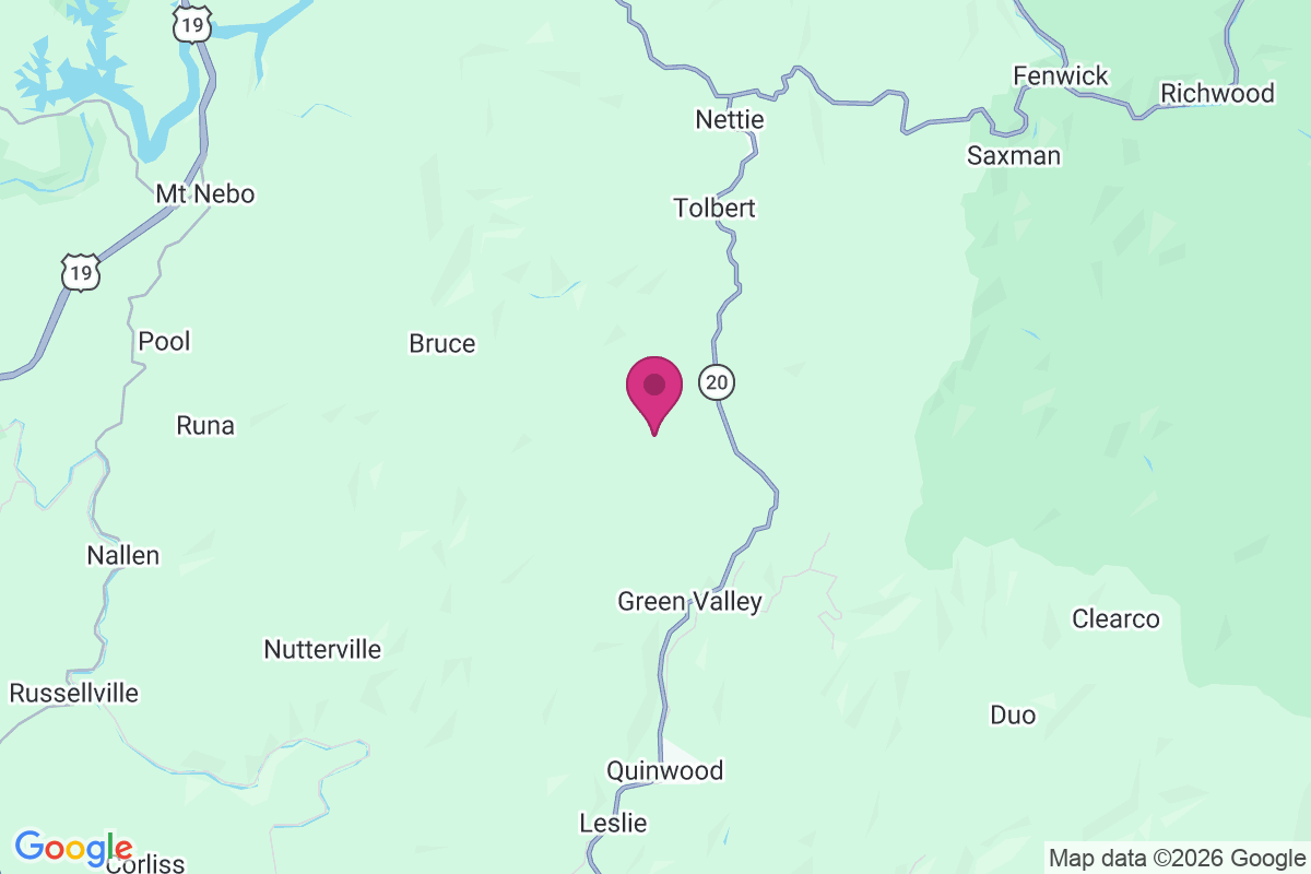 Hominy Falls map