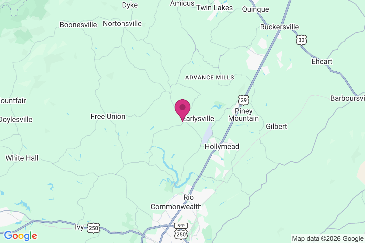 Earlysville map