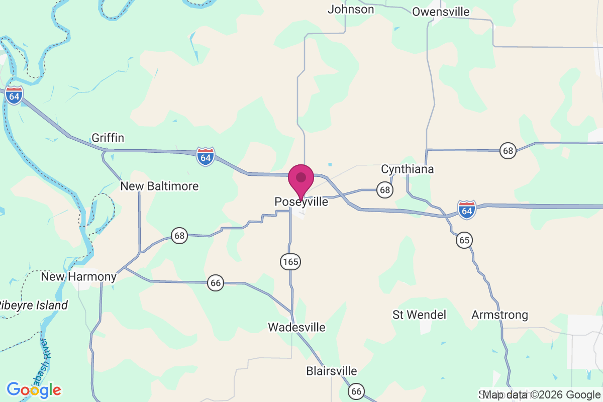 Poseyville map