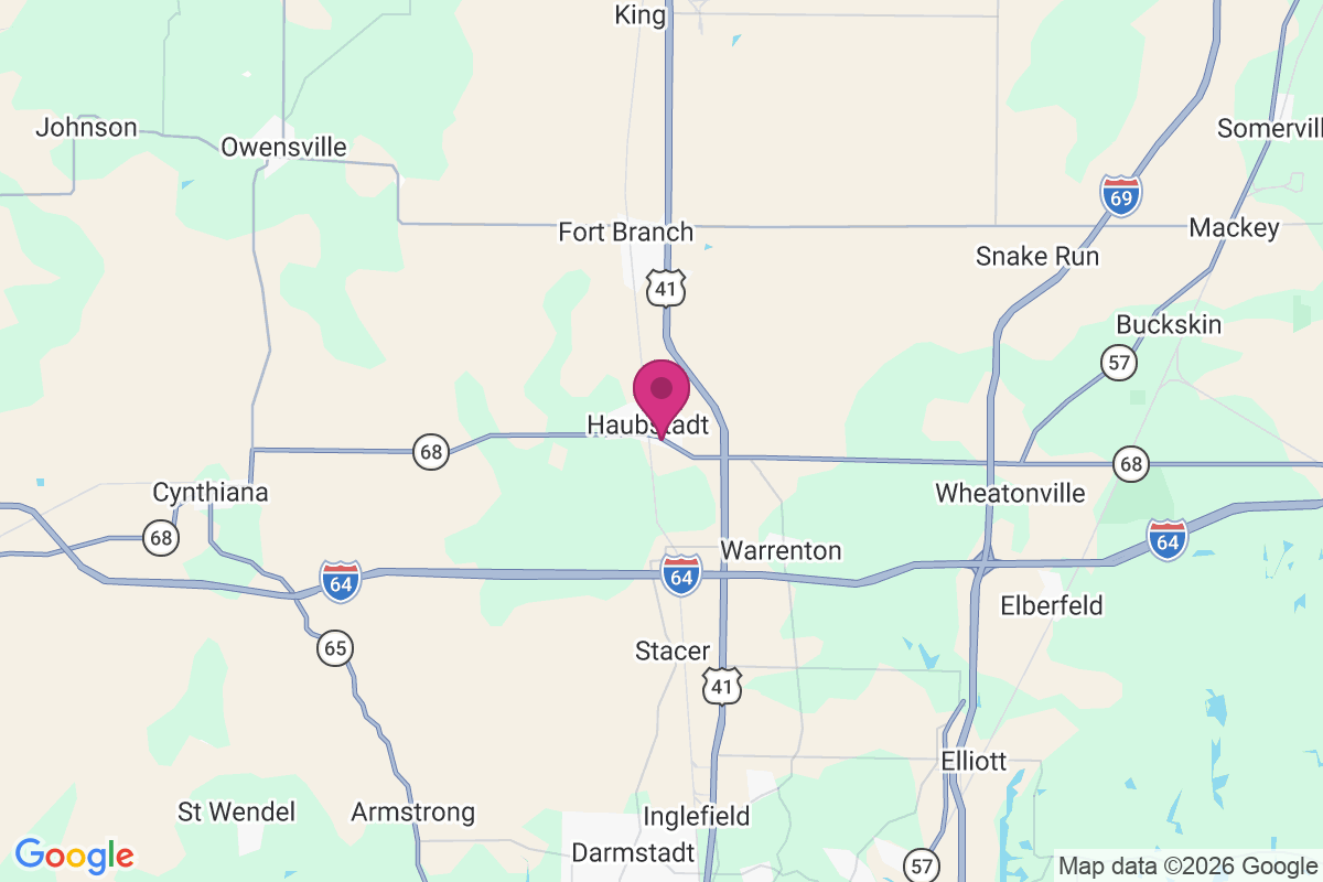 Haubstadt map