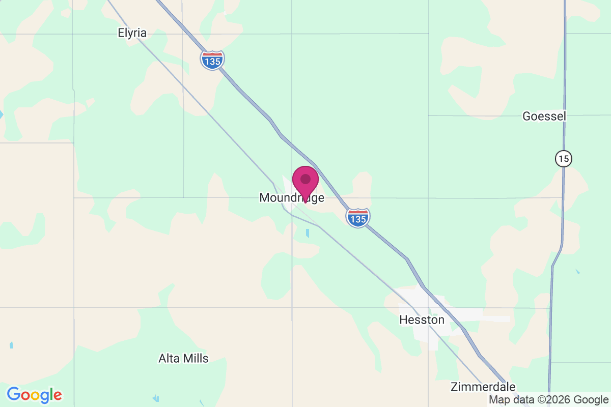 Moundridge map