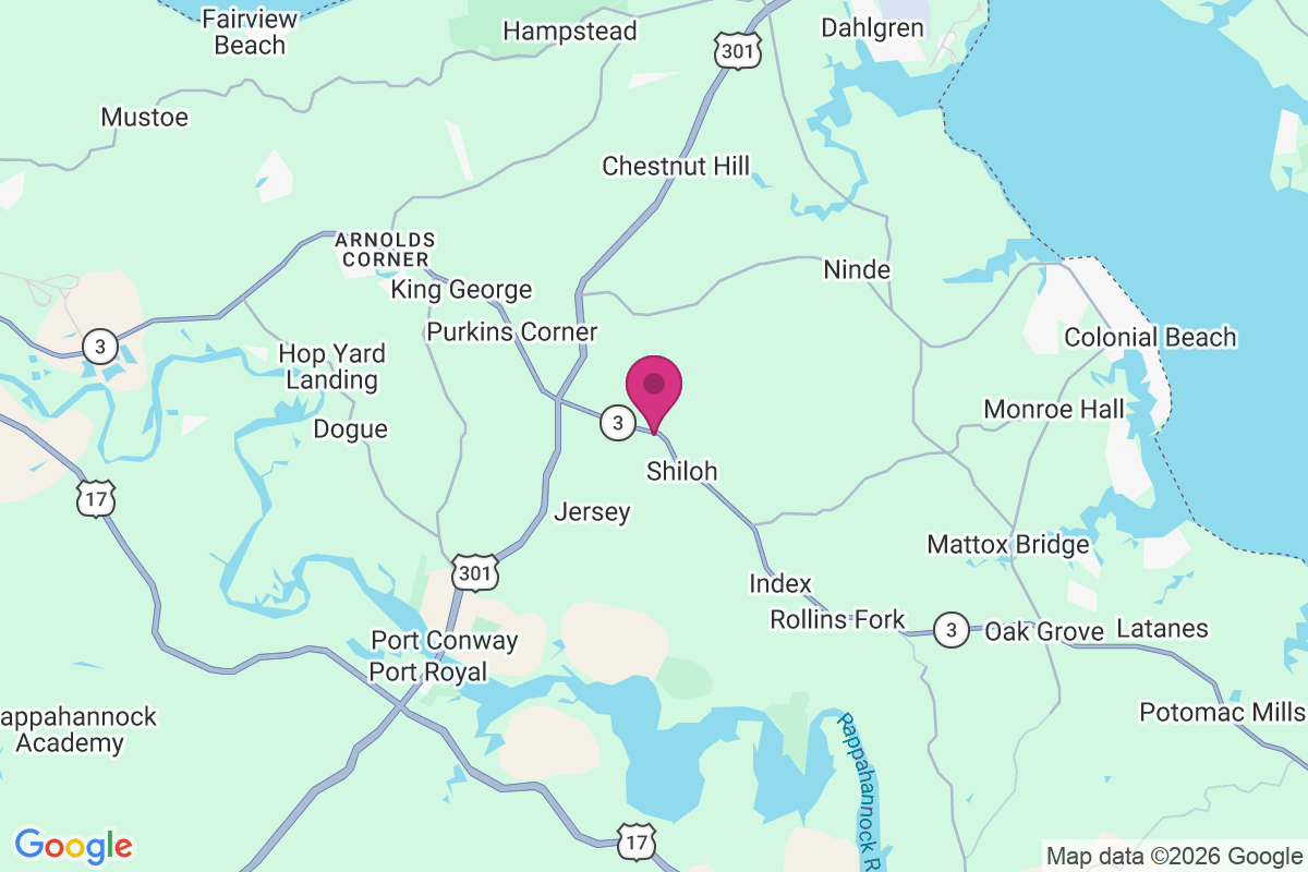 Weedons Fork map