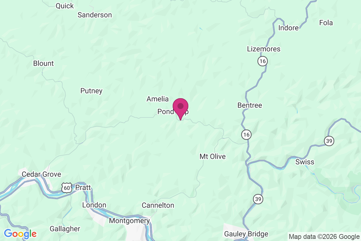 Pond Gap map