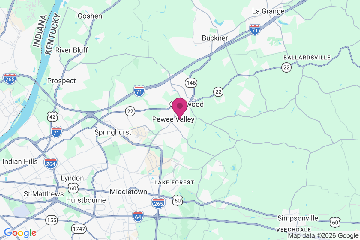 Pewee Valley map