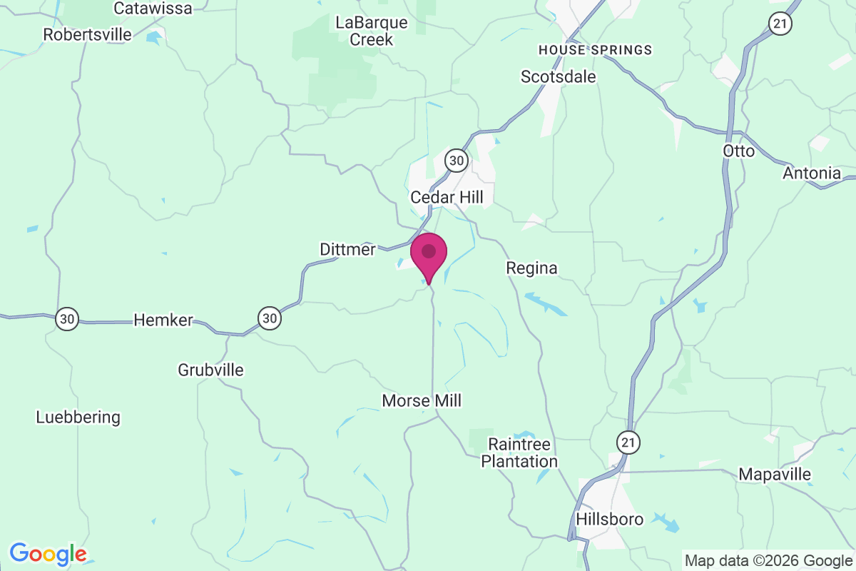 Cedar Hill Lakes map