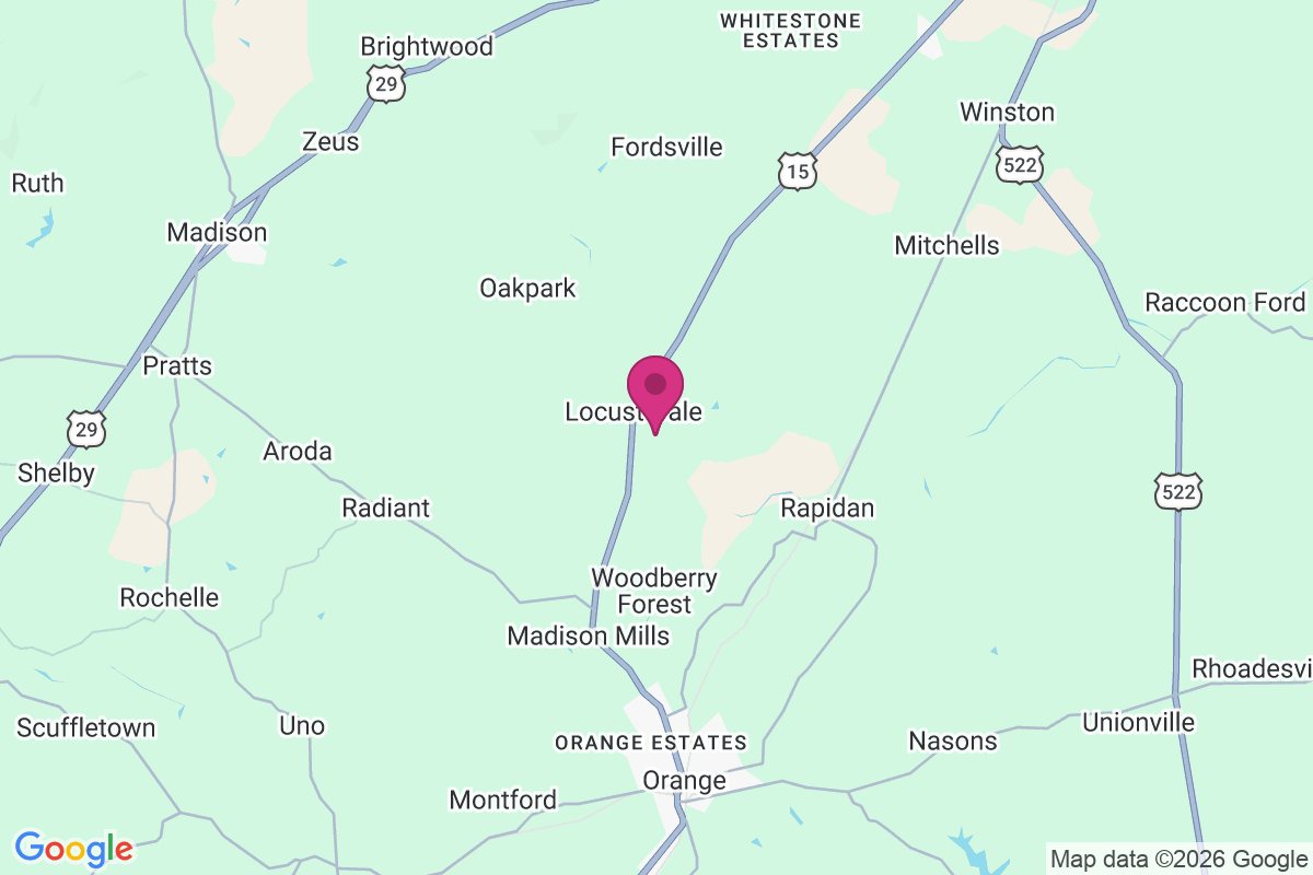 Locust Dale map