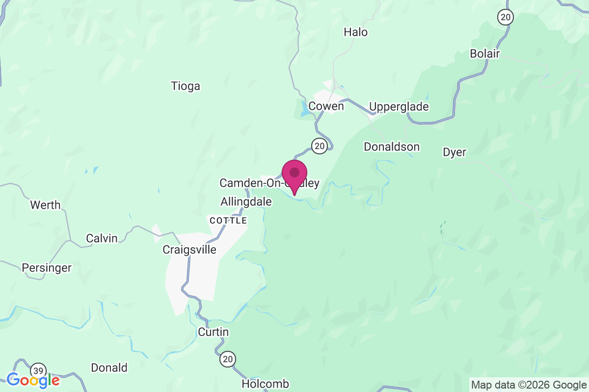 Gauley Mills map