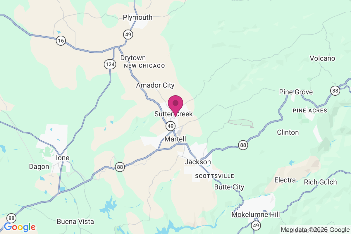 Sutter Creek map