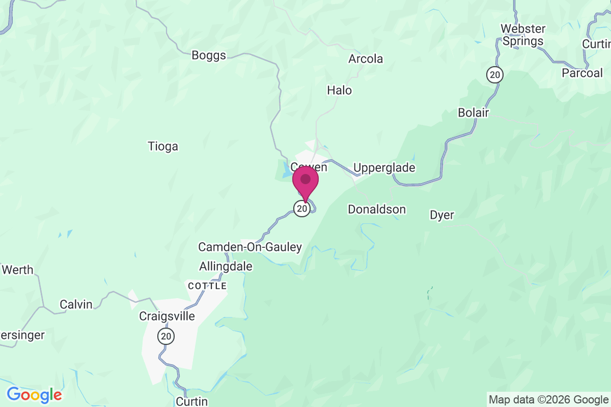 Welch Glade map