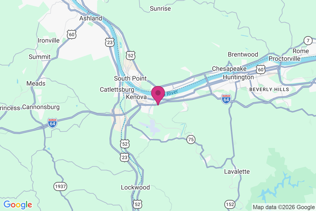 Ceredo map