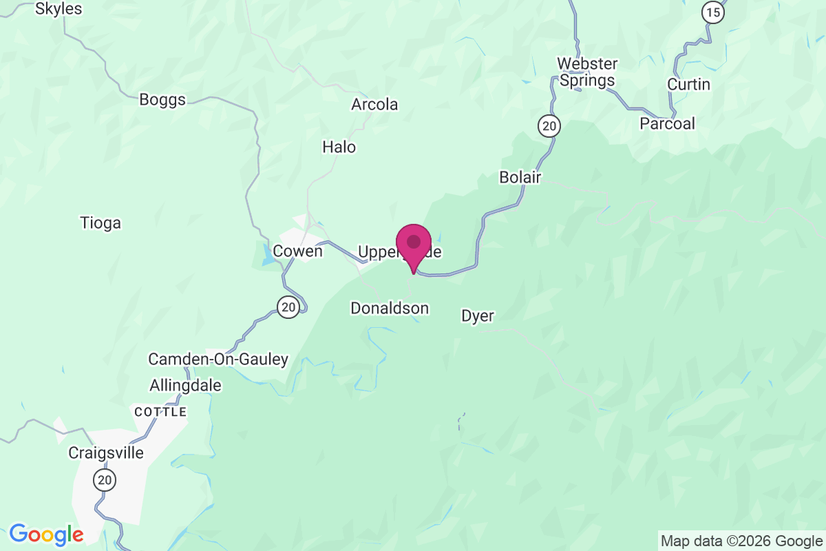 Upperglade map