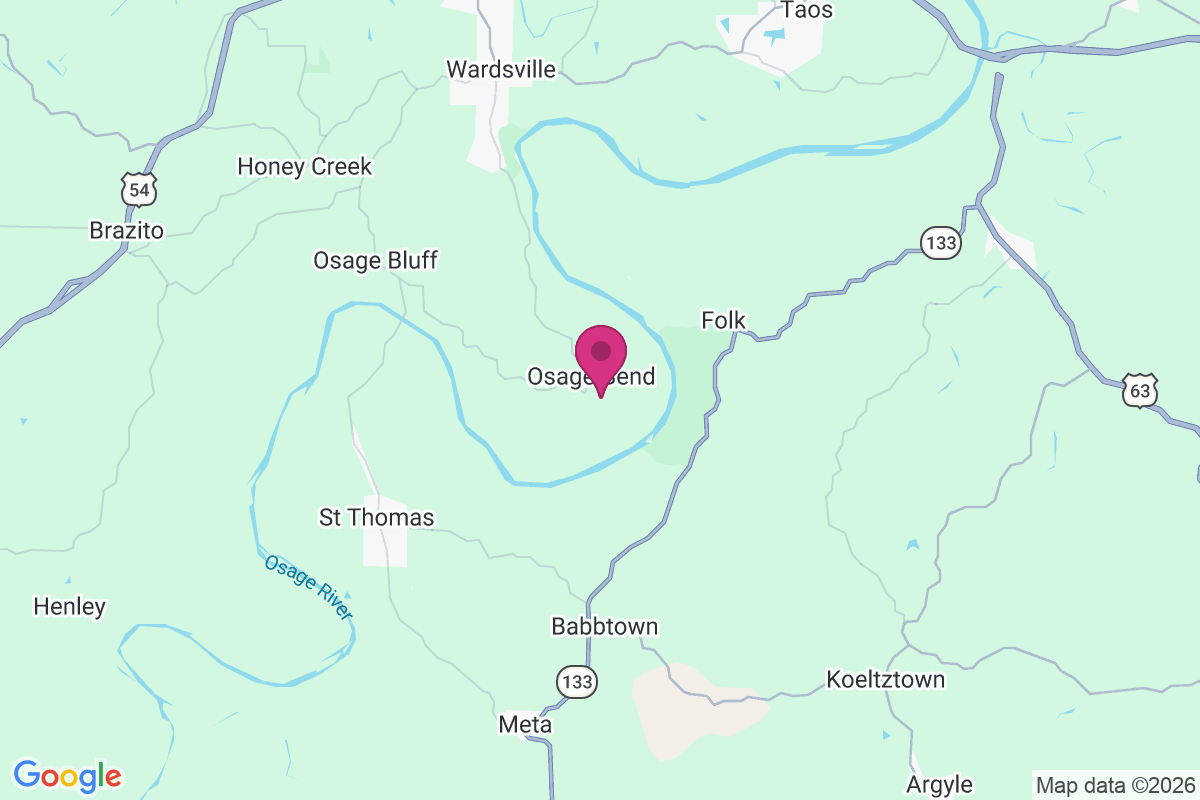 Osage Bend map