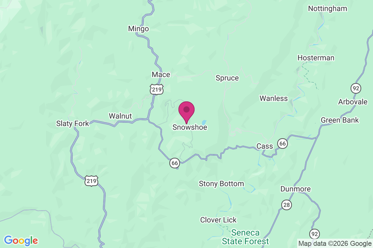 Slatyfork map