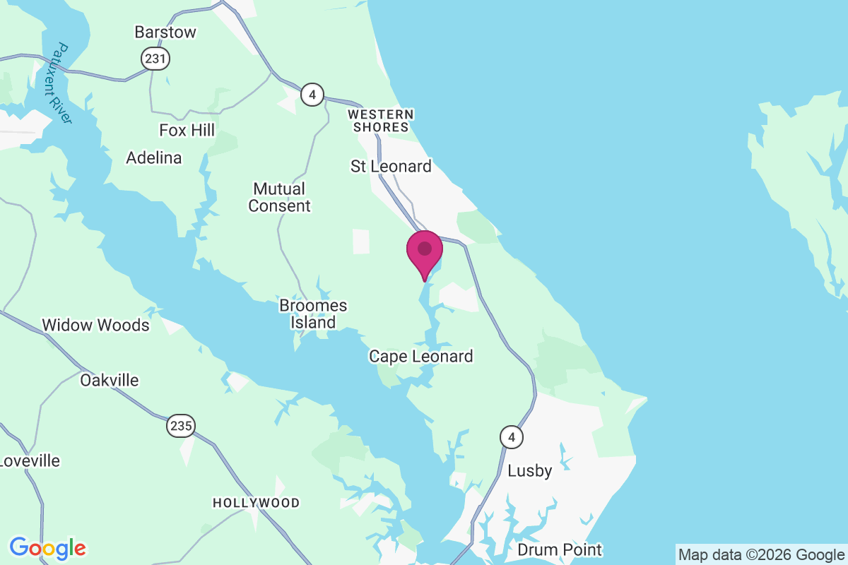 Saint Leonard Shores map