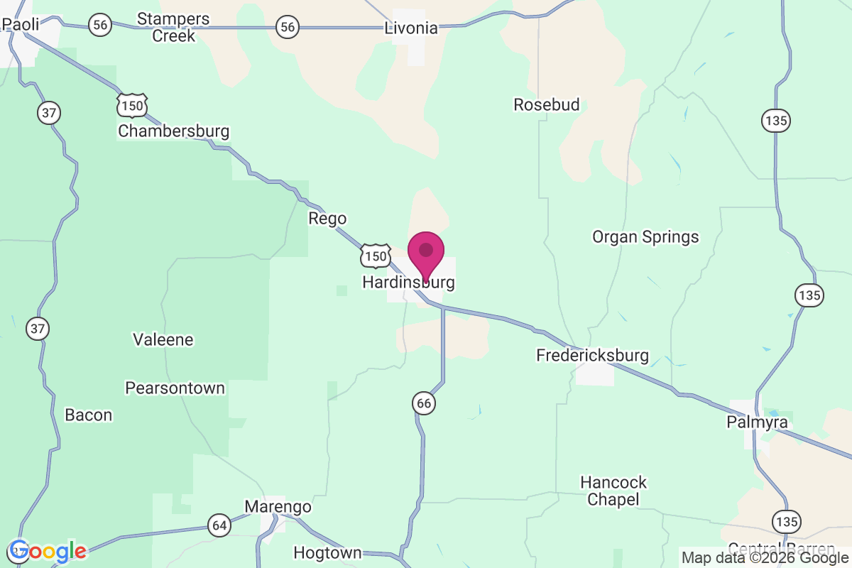 Hardinsburg map
