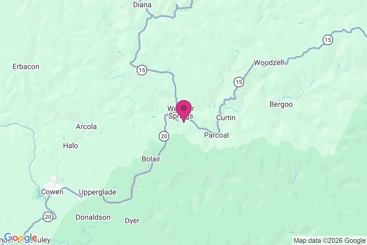 Webster Springs map