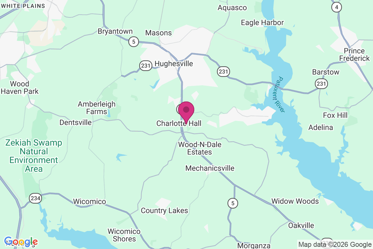 Charlotte Hall map