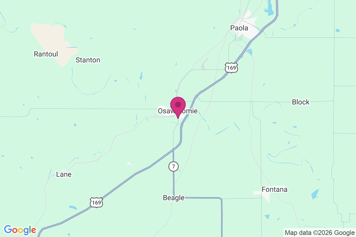 Osawatomie map