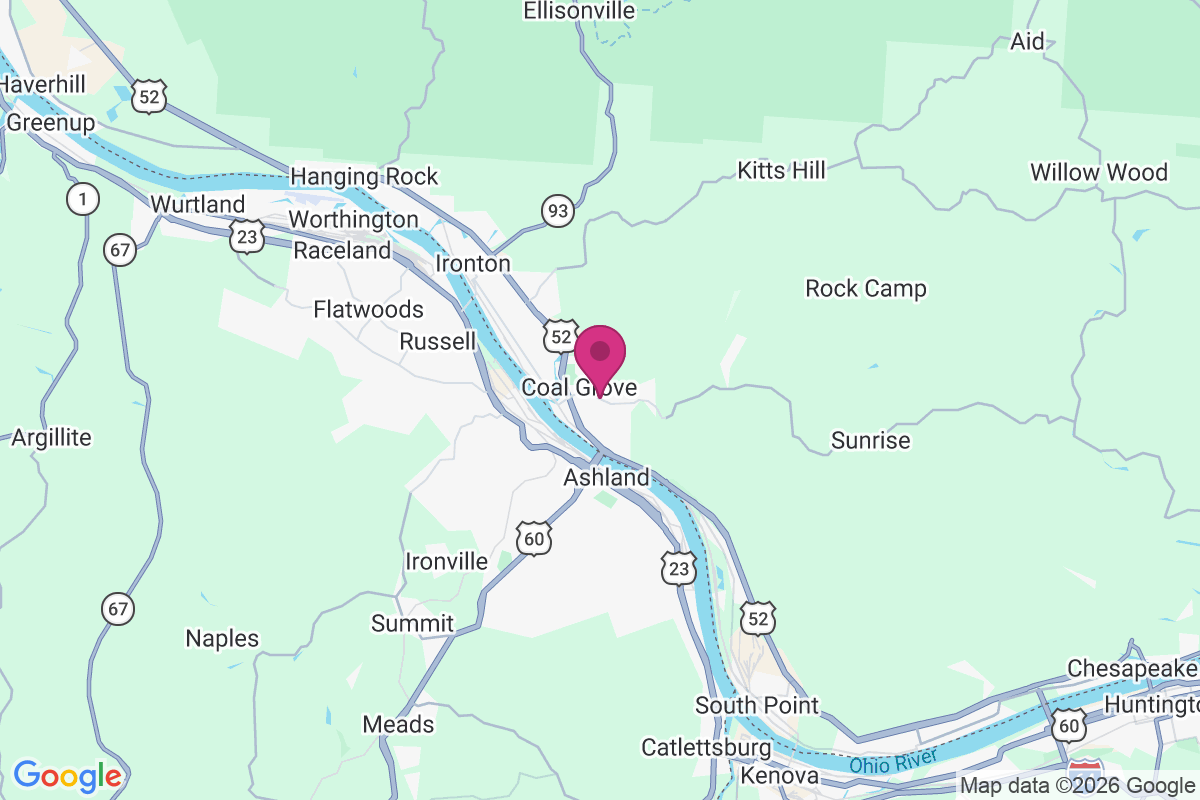 Coal Grove map