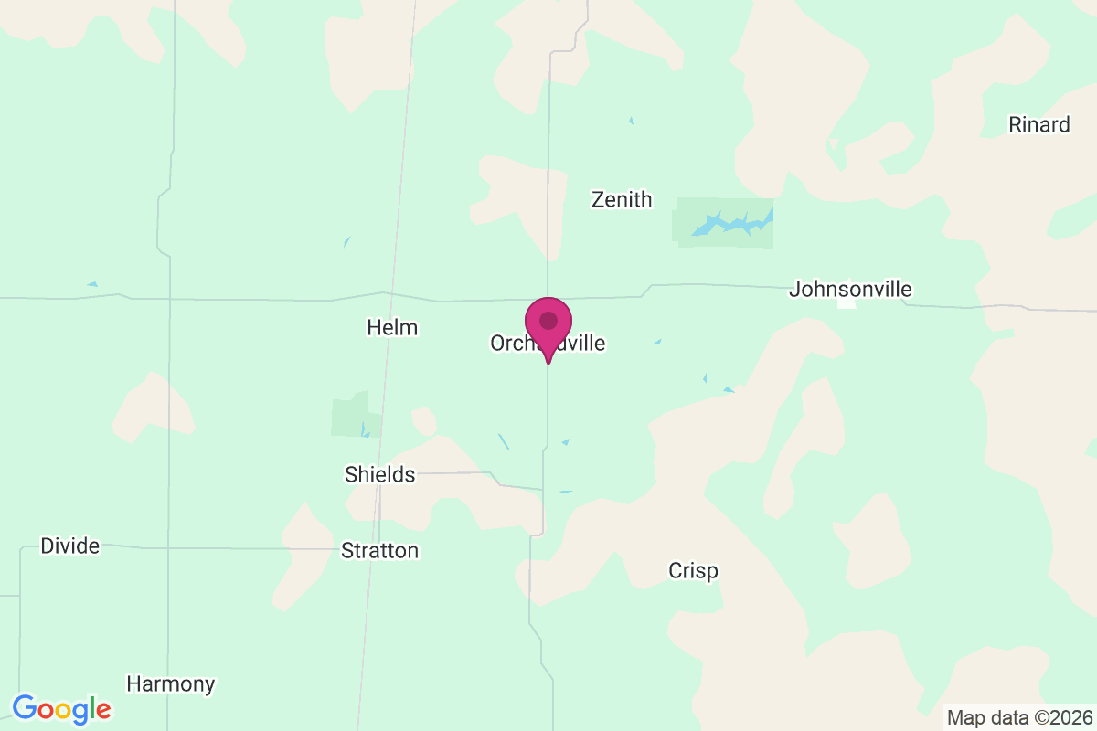 Orchardville map